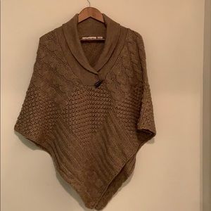 Brown poncho
